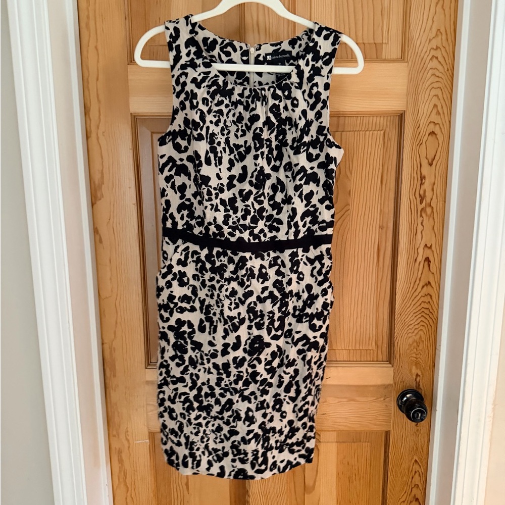 Valerie Bertinelli Black and White Animal Print Maxi Dress
